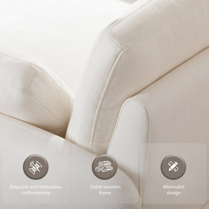 Poltrona singola in ciniglia oversize 50*43, poltrona con seduta ampia e profonda, poltrona moderna imbottita e comoda