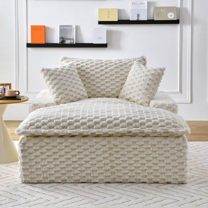 Divano comfort da 51 pollici: due cuscini e uno schienale, adatto a molteplici scenari in camere da letto e soggiorni