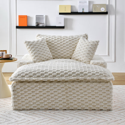 Divano comfort da 51 pollici: due cuscini e uno schienale, adatto a molteplici scenari in camere da letto e soggiorni