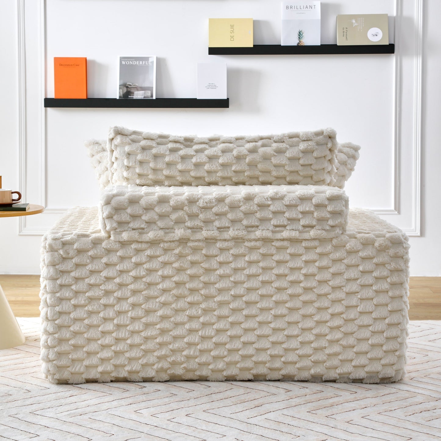 Divano comfort da 51 pollici: due cuscini e uno schienale, adatto a molteplici scenari in camere da letto e soggiorni