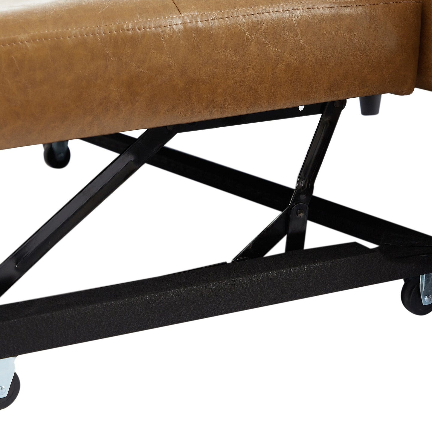 Divano letto trasformabile in PU da 51,57 pollici con 3 porte USB, capacità di carico di 400 libbre e meccanismo letto estraibile