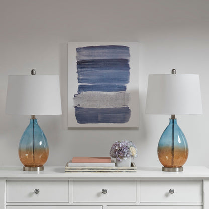 Lampada da tavolo in vetro 510 Design Cortina Ombre, set da 2