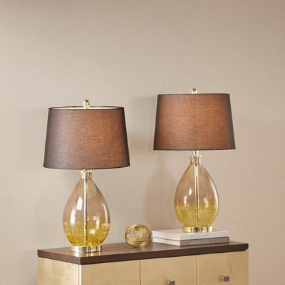 Lampada da tavolo in vetro 510 Design Cortina Ombre, set da 2