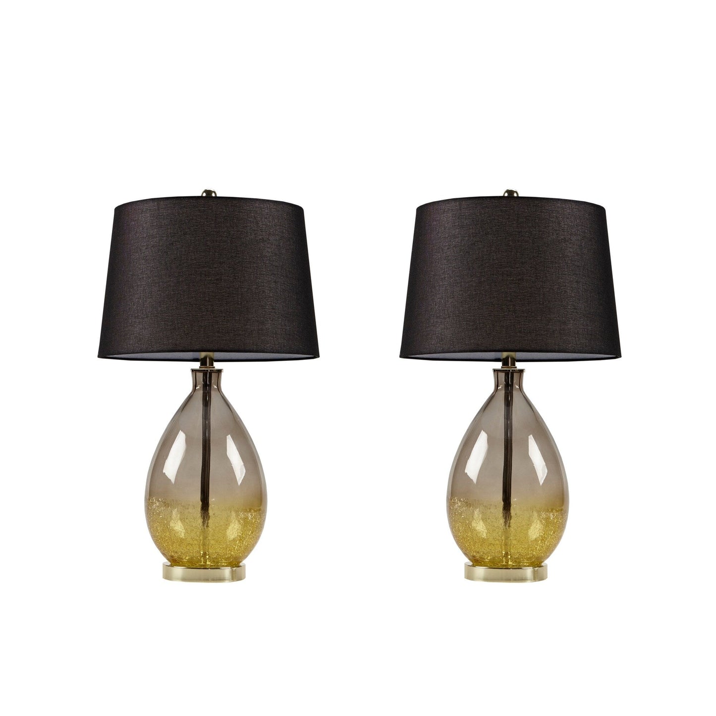 Lampada da tavolo in vetro 510 Design Cortina Ombre, set da 2