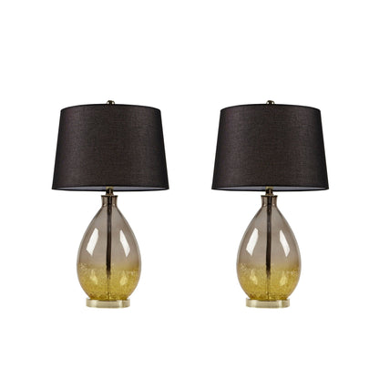 Lampada da tavolo in vetro 510 Design Cortina Ombre, set da 2