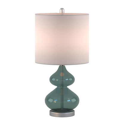 Lampada da tavolo in vetro curvato Ellipse Gourd, set da 2