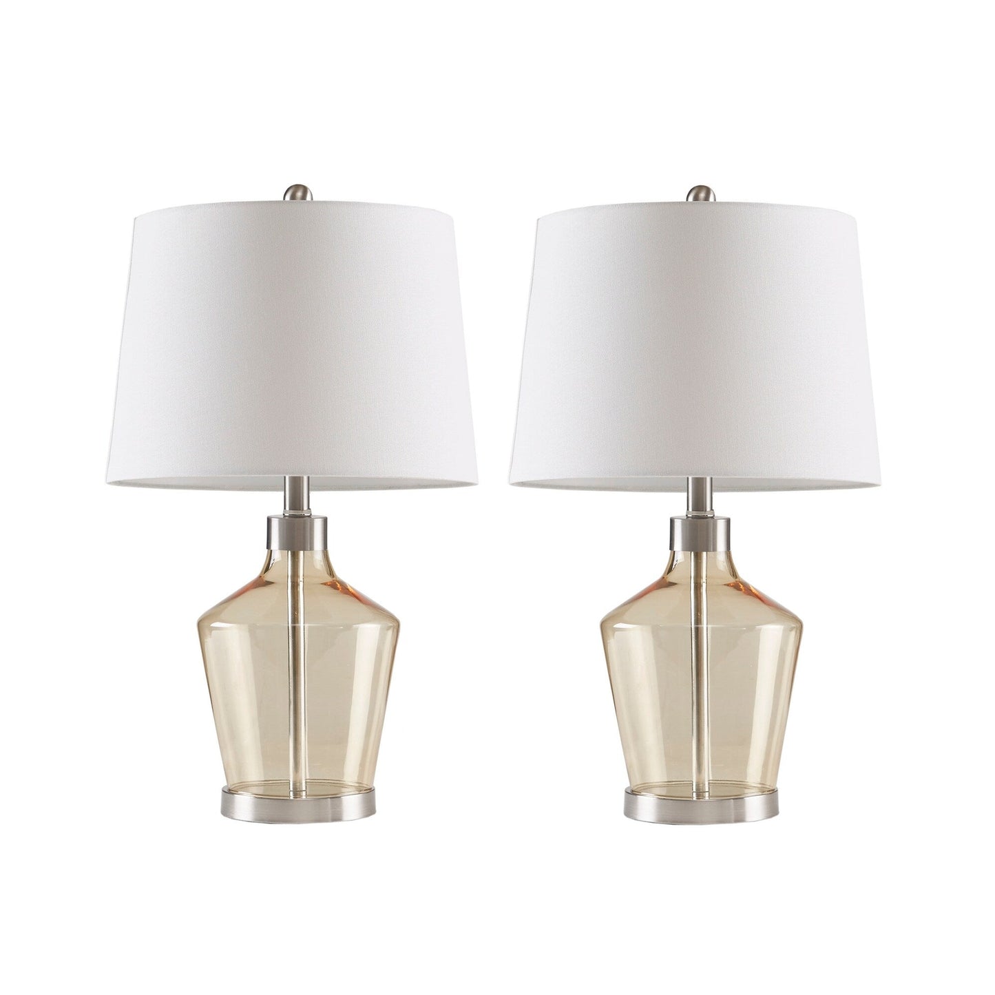 Lampada da tavolo angolare in vetro 510 Design Harmony, set da 2