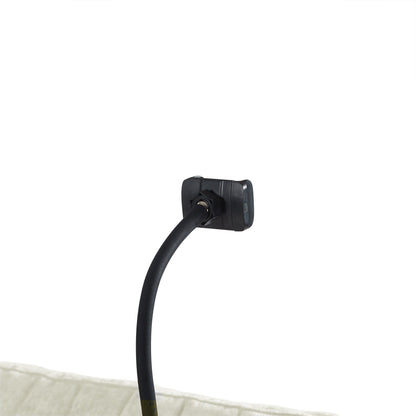 Divano a due posti convertibile in ciniglia da 53,9 pollici con letto estraibile, 3 porte USB e spazio di archiviazione intelligente