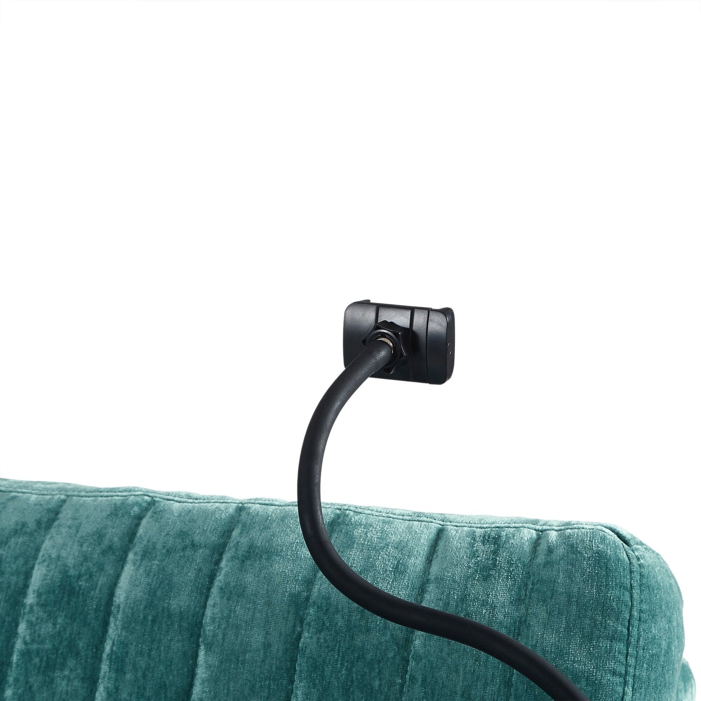 Divano a due posti convertibile in ciniglia da 53,9 pollici con letto estraibile, 3 porte USB e spazio di archiviazione intelligente