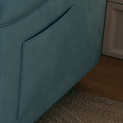 Divano letto in velluto da 54 pollici - Design multiuso con letto matrimoniale retrattile e braccioli portaoggetti