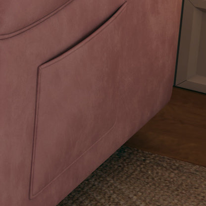 Divano letto in velluto da 54 pollici - Design multiuso con letto matrimoniale retrattile e braccioli portaoggetti