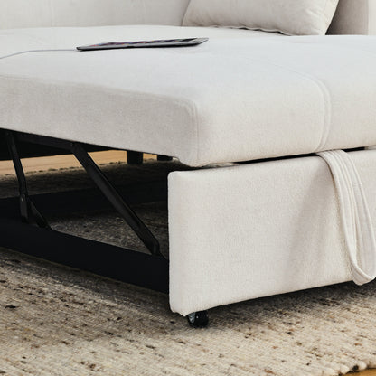 Divano letto reclinabile a due posti con estrazione totale da 54 pollici