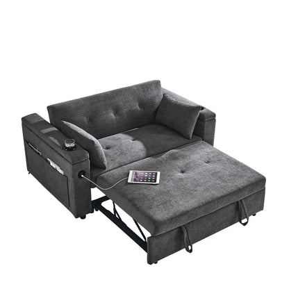 Divano letto reclinabile a due posti con estrazione totale da 54 pollici