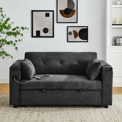 Divano letto reclinabile a due posti con estrazione totale da 54 pollici