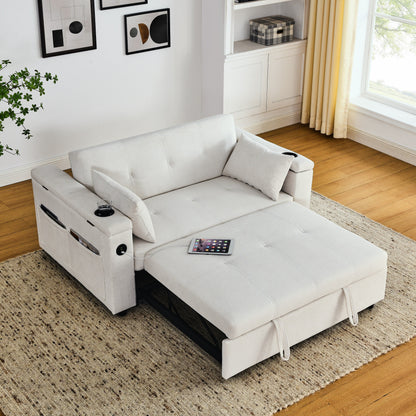 Divano letto reclinabile a due posti con estrazione totale da 54 pollici