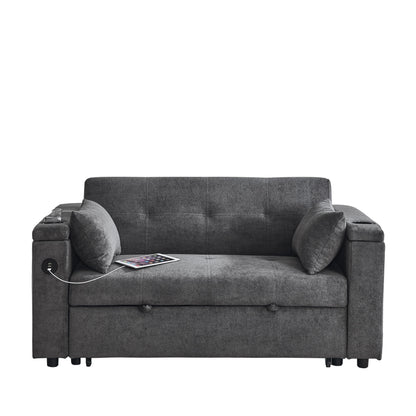 Divano letto reclinabile a due posti con estrazione totale da 54 pollici