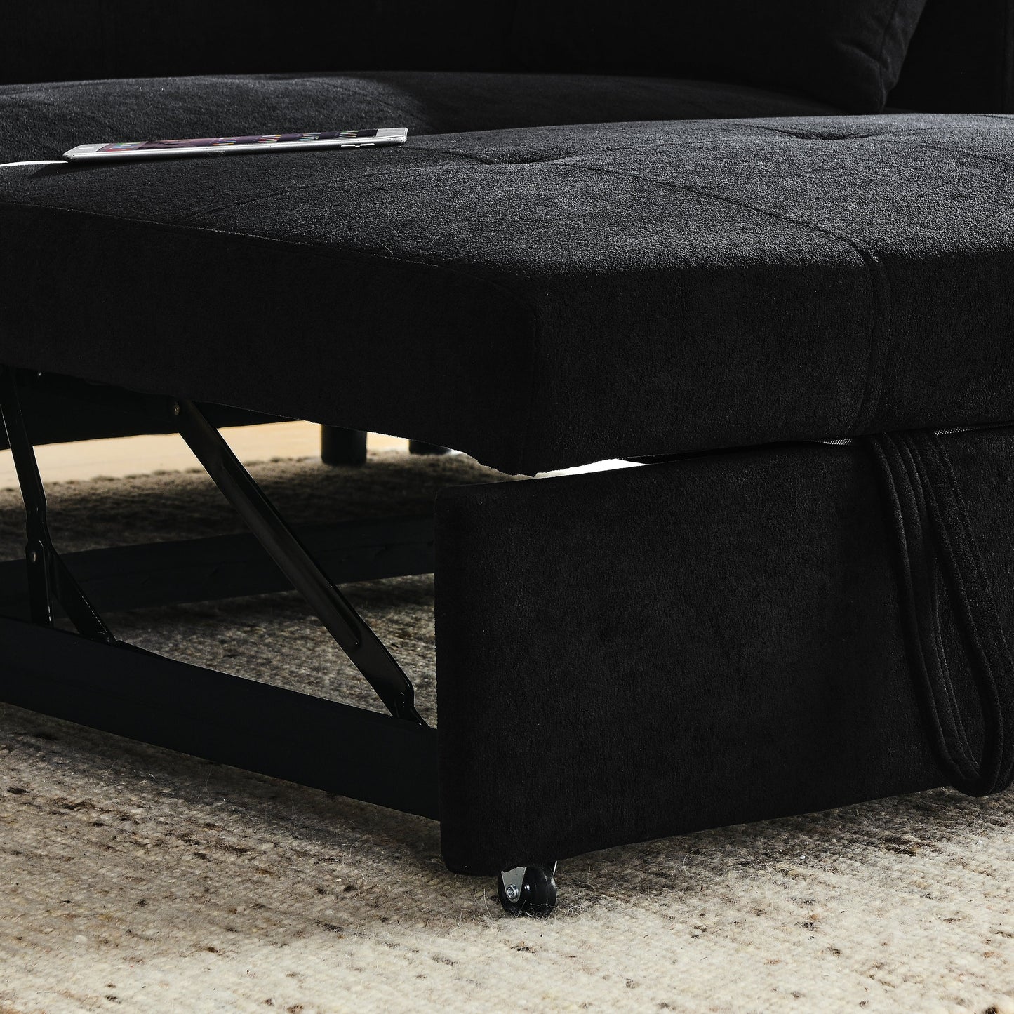 Divano letto reclinabile a due posti con estrazione totale da 54 pollici