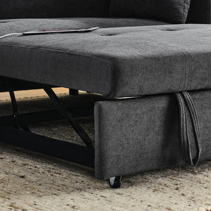 Divano letto reclinabile a due posti con estrazione totale da 54 pollici