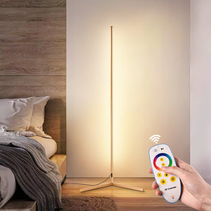 Lampada da terra minimalista a LED con angolo in metallo RGB da 55 cm