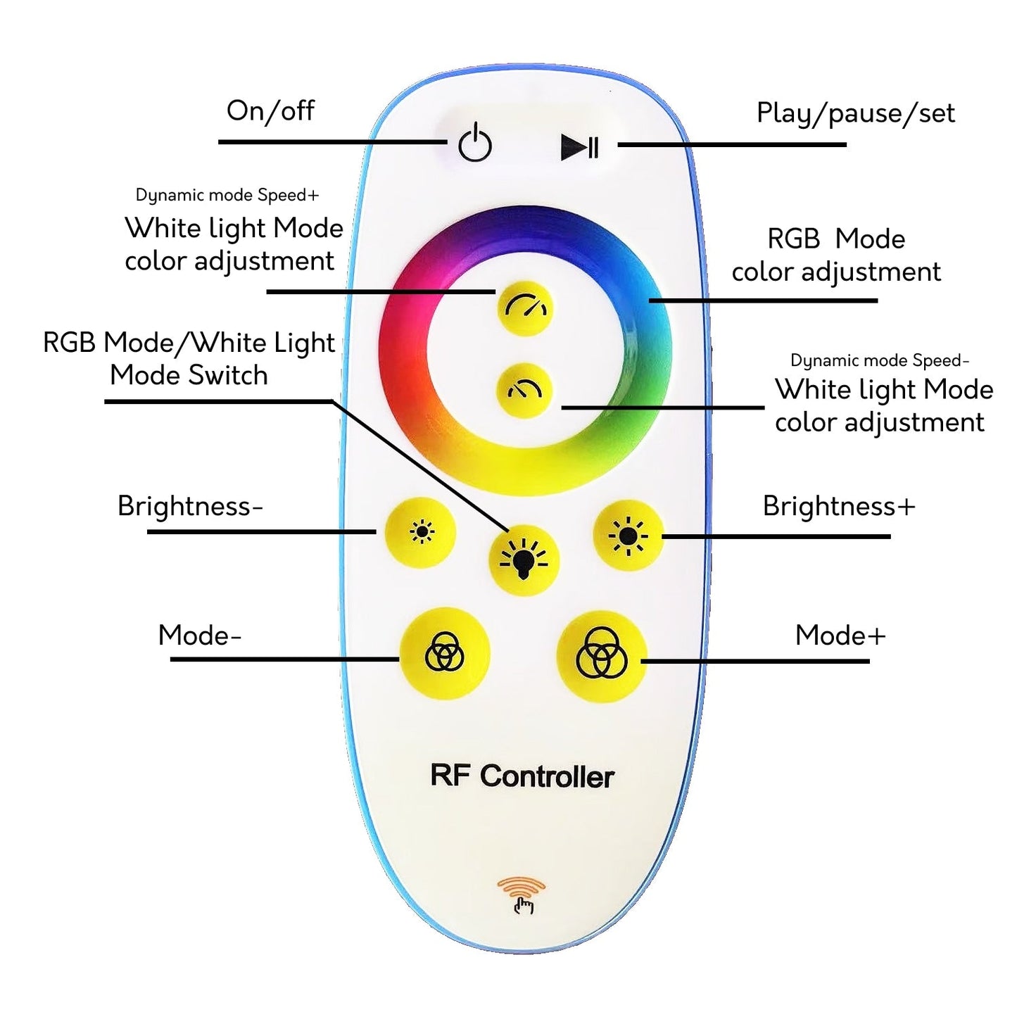 Lampada da terra minimalista a LED con angolo in metallo RGB da 55 cm
