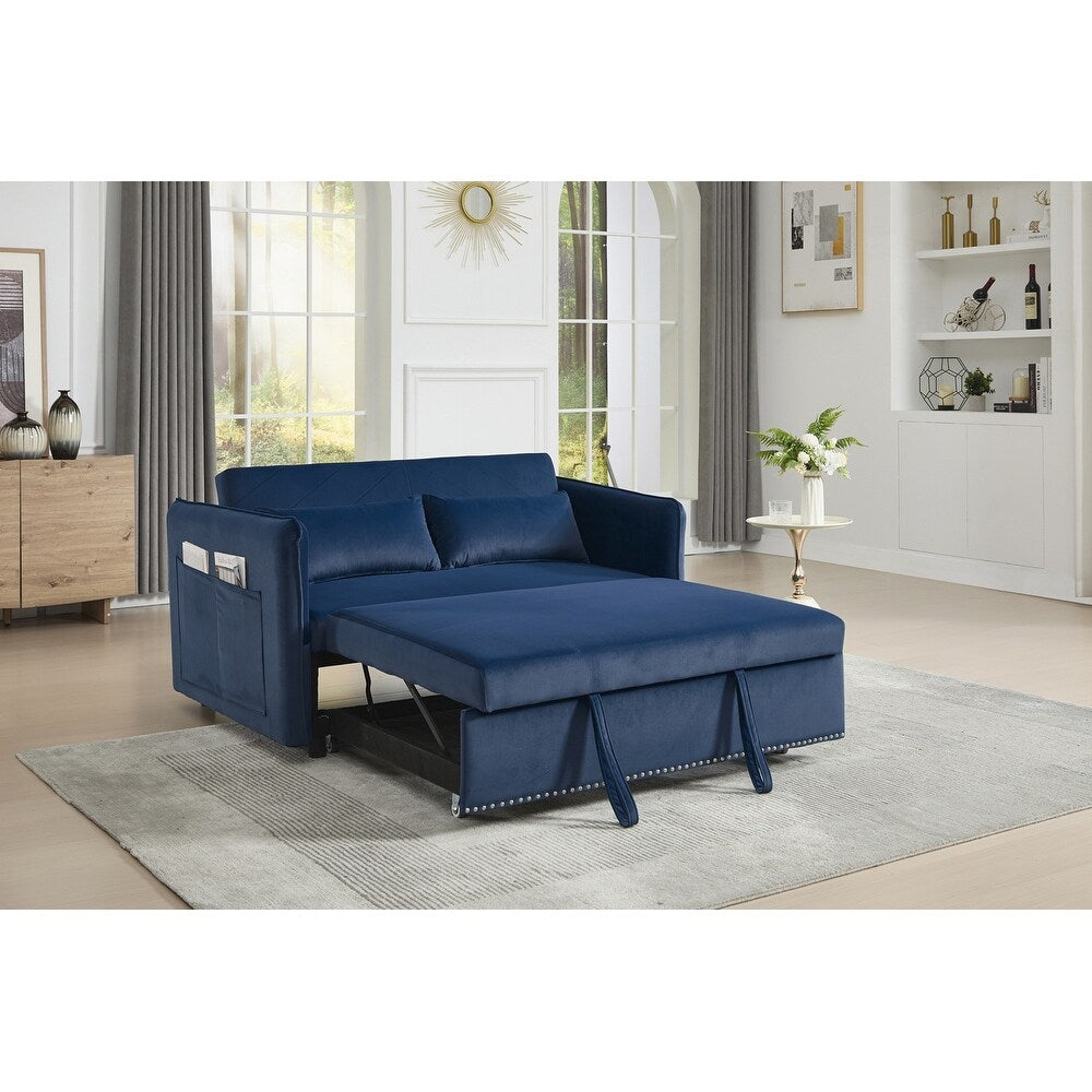 55 divani a due posti in velluto con 2 cuscini e schienale reclinabile - 2 posti