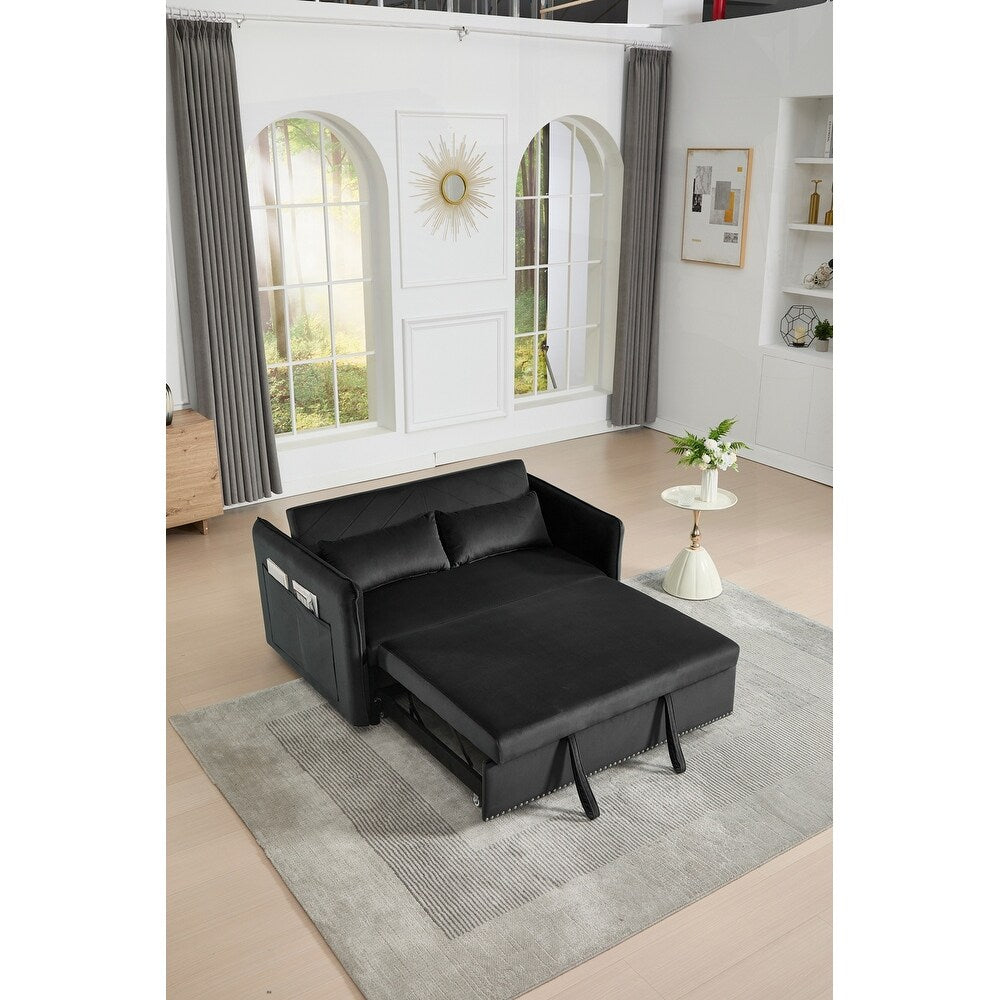 55 divani a due posti in velluto con 2 cuscini e schienale reclinabile - 2 posti