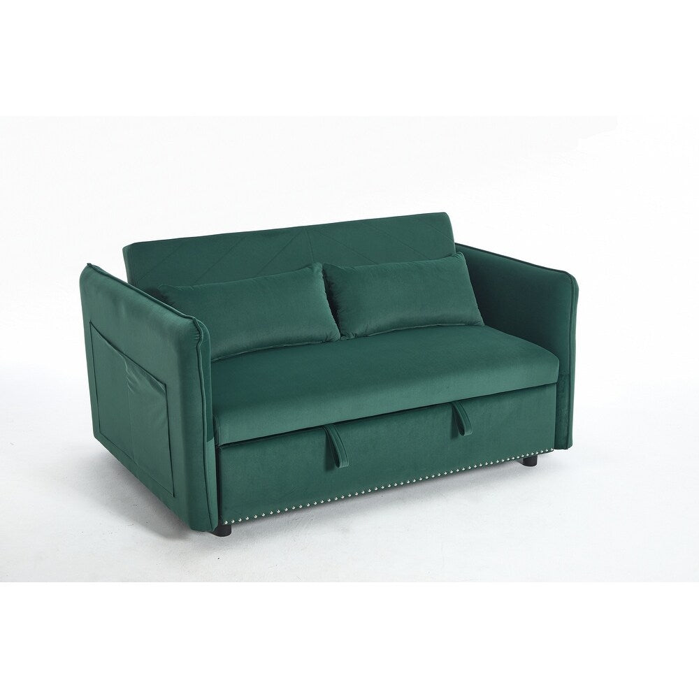 55 divani a due posti in velluto con 2 cuscini e schienale reclinabile - 2 posti