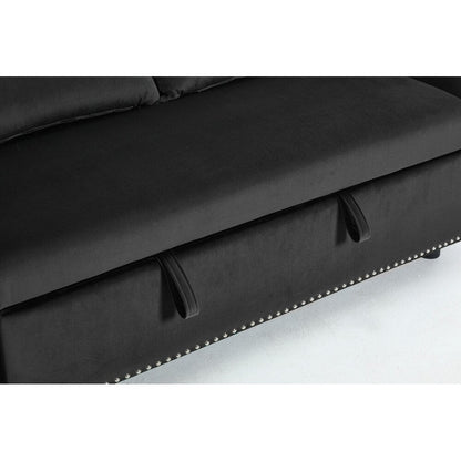 55 divani a due posti in velluto con 2 cuscini e schienale reclinabile - 2 posti