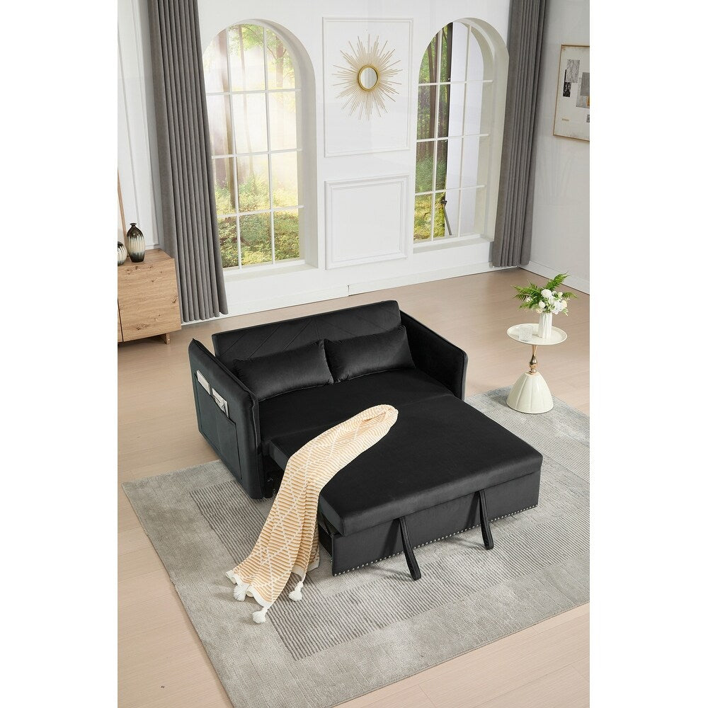 55 divani a due posti in velluto con 2 cuscini e schienale reclinabile - 2 posti