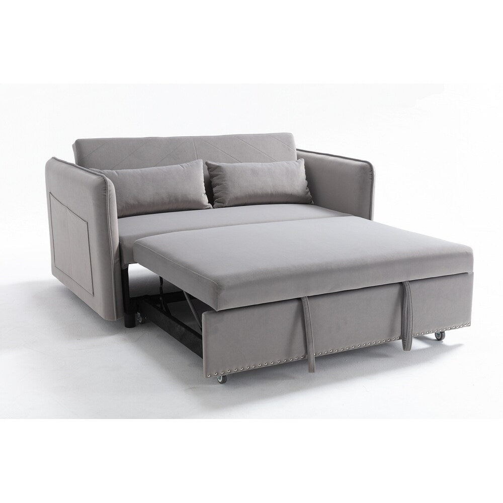 55 divani a due posti in velluto con 2 cuscini e schienale reclinabile - 2 posti