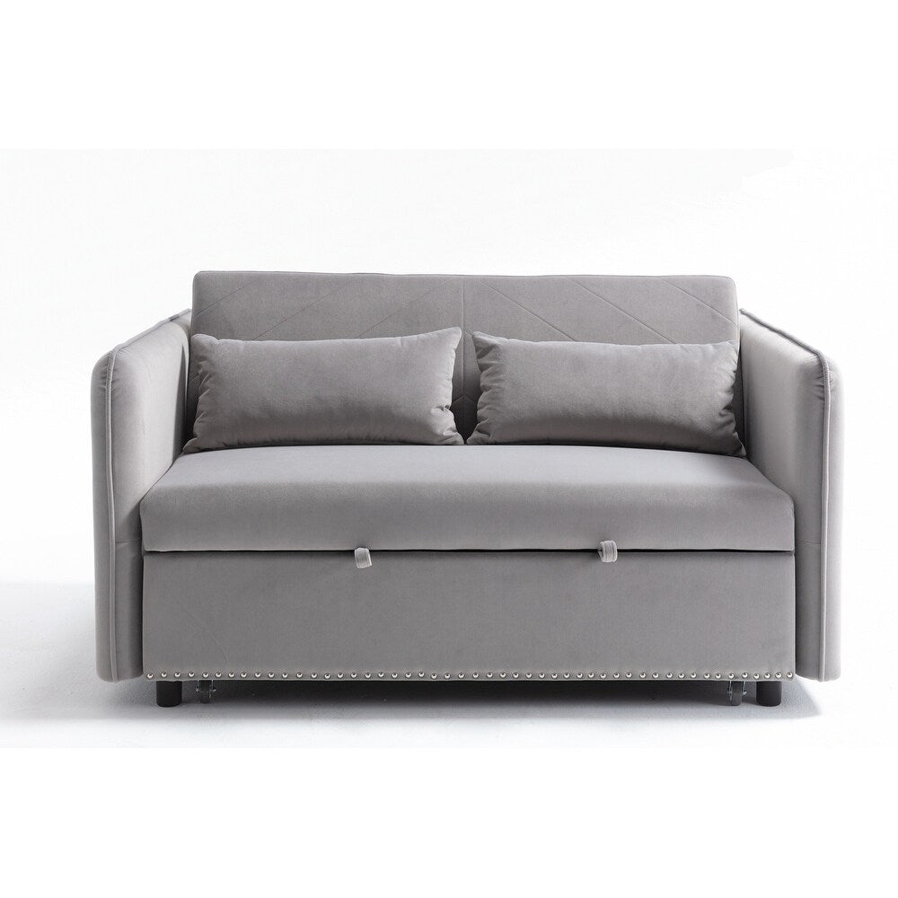 55 divani a due posti in velluto con 2 cuscini e schienale reclinabile - 2 posti