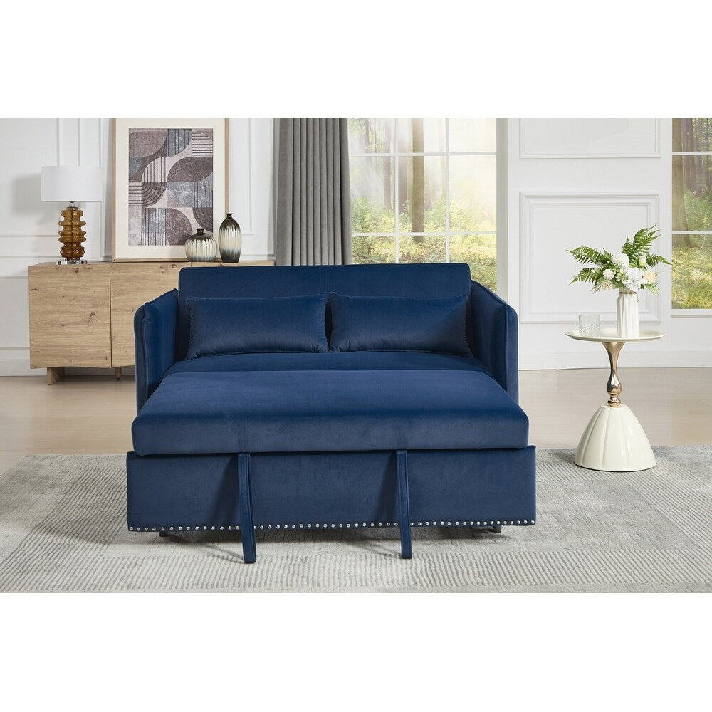 55 divani a due posti in velluto con 2 cuscini e schienale reclinabile - 2 posti