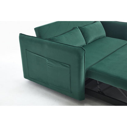 55 divani a due posti in velluto con 2 cuscini e schienale reclinabile - 2 posti