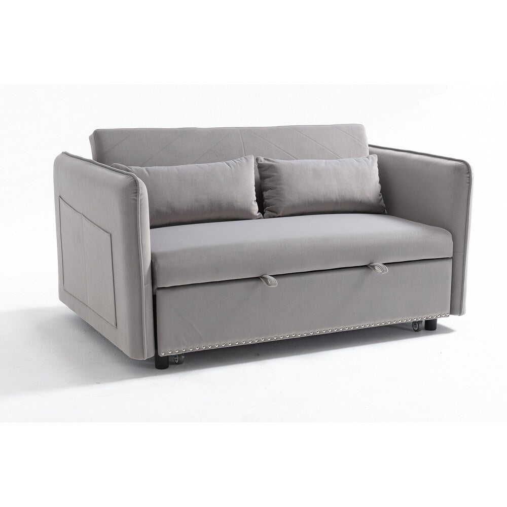 55 divani a due posti in velluto con 2 cuscini e schienale reclinabile - 2 posti