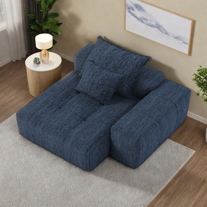 Divano a 2 posti in schiuma da 56,7 pollici con 2 cuscini per soggiorno e camera da letto