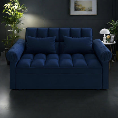 Divano letto a 2 posti in schiuma da 56 pollici con divano letto estraibile e schienale regolabile