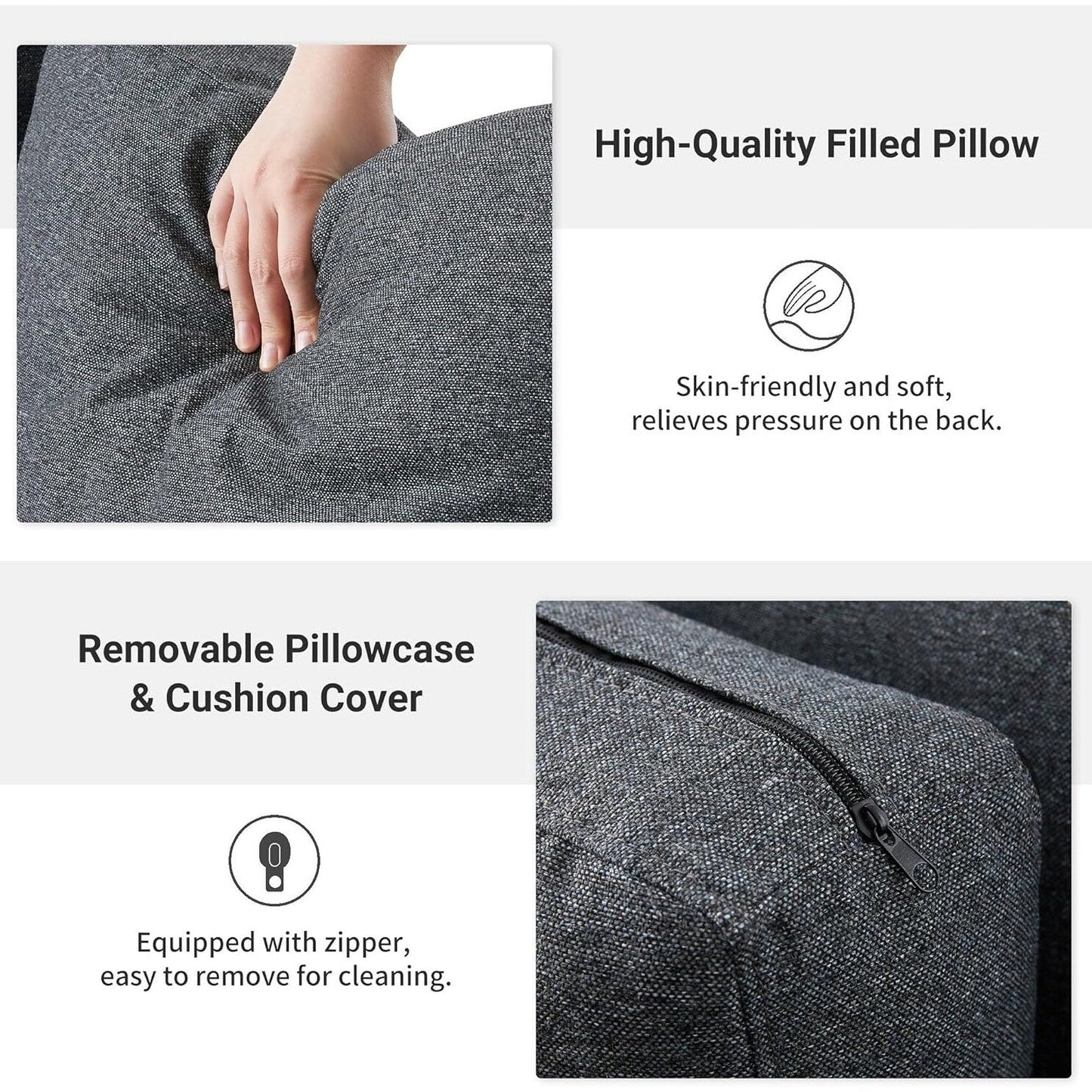 Divano a due posti Mid-Century 56 - Divano imbottito a 2 posti per soggiorno, camera da letto e appartamento, design salvaspazio