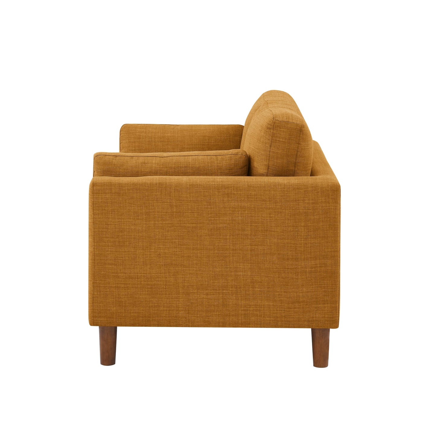 Divano a due posti in tessuto 57 con gambe in legno - 34 P x 57 L x 33,5 A