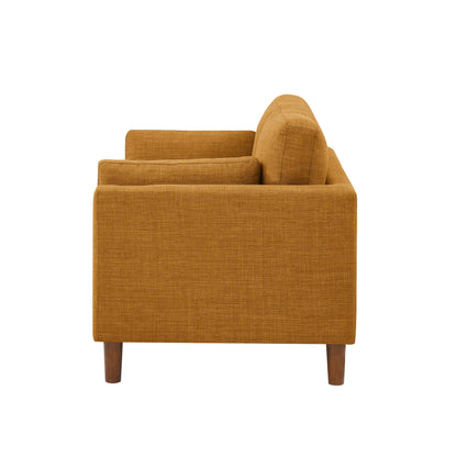 Divano a due posti in tessuto 57 con gambe in legno - 34 P x 57 L x 33,5 A