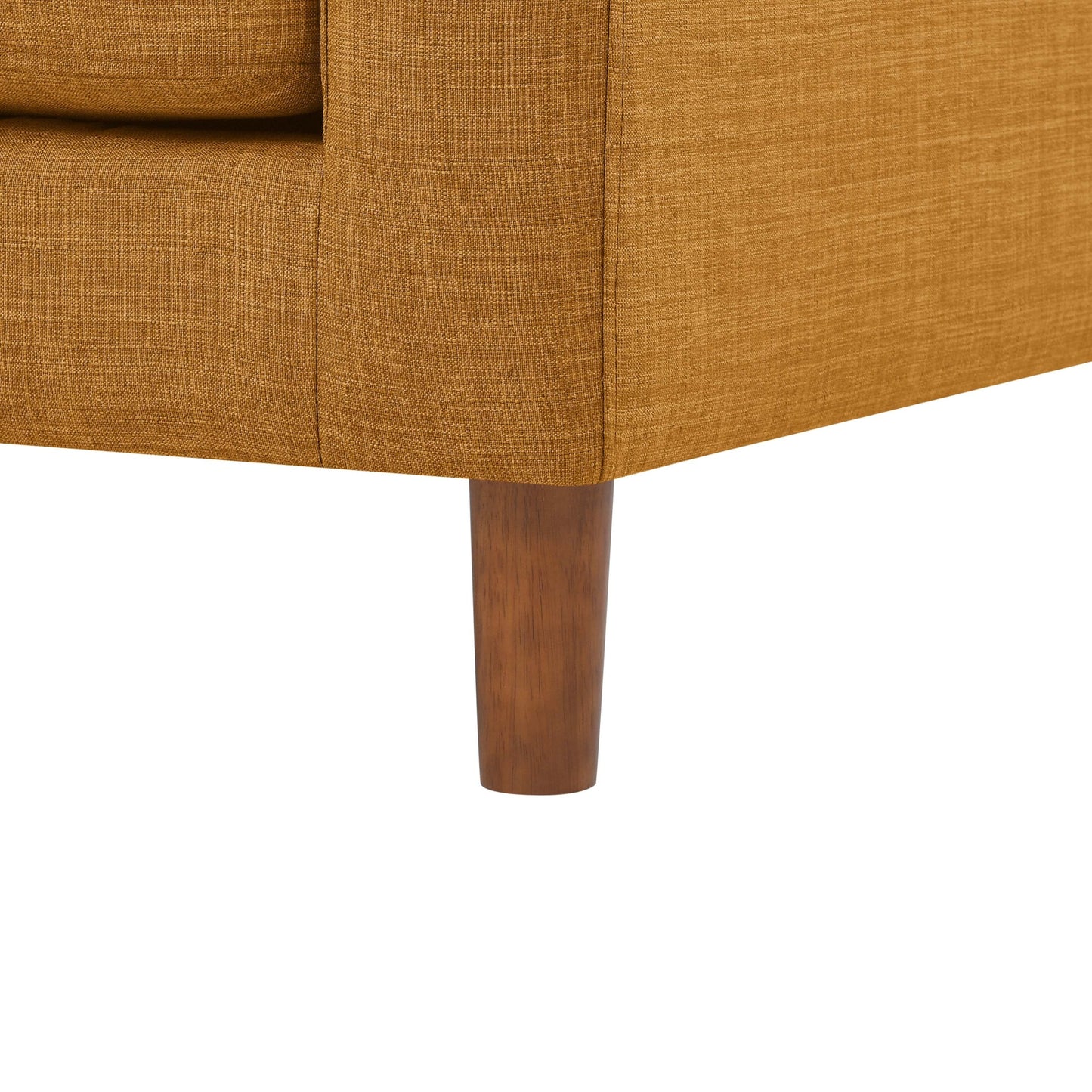 Divano a due posti in tessuto 57 con gambe in legno - 34 P x 57 L x 33,5 A