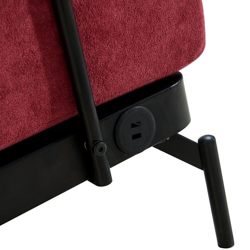 Divano a 2 posti da 59 pollici con porte USB flessibili