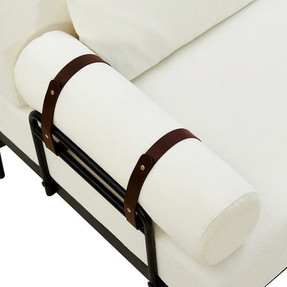 Divano a 2 posti da 59 pollici con porte USB flessibili