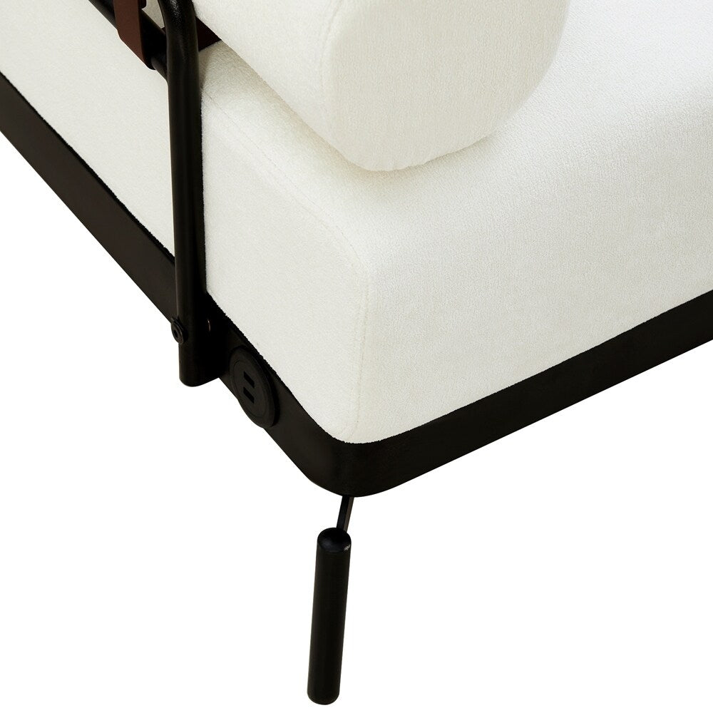 Divano a 2 posti da 59 pollici con porte USB flessibili