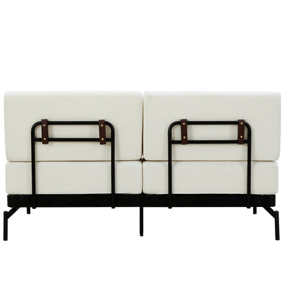 Divano a 2 posti da 59 pollici con porte USB flessibili