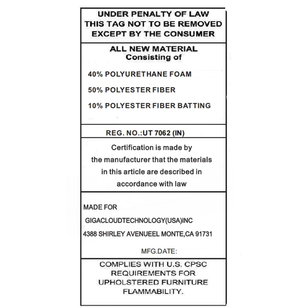 Divano moderno a due posti da 59 pollici