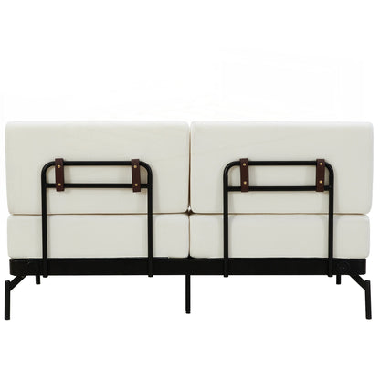 Divano moderno a due posti da 59 pollici