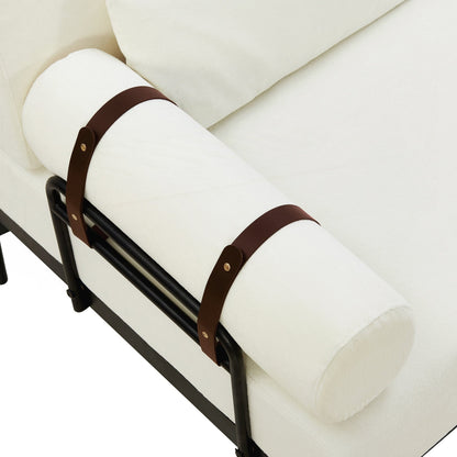 Divano moderno a due posti da 59 pollici