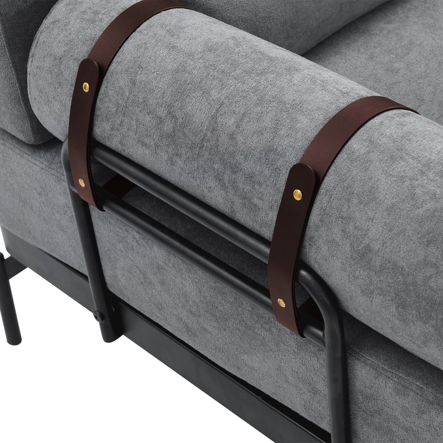 Divano moderno a due posti da 59 pollici