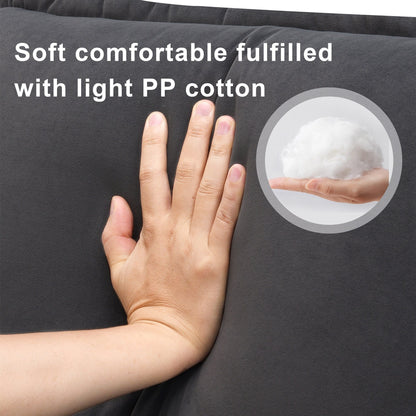 [VIDEO fornito][Nuovo] Divano componibile moderno a forma di U da 109,8*55,9 con cuscini in vita, divano simmetrico imbottito a 6 posti