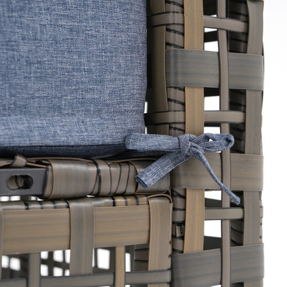 Gruppo di posti a sedere componibili per esterni da 6 persone con braciere